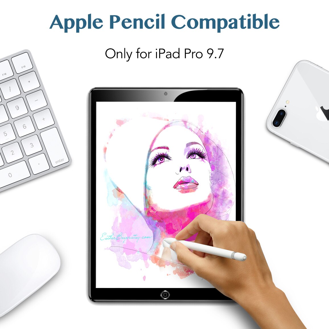 Esr screenprotector voor ipad 9.7 gehard glasfolie voor ipad air 2 ipad pro 9.7 tablet beschermfolie van glas