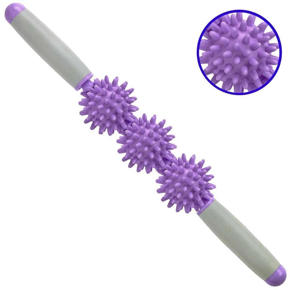 Brush Massage Stick Hedgehog Balls Muscle Roller Anti Cellulite Massager Trigger portable plastic Point Stick Cellulite Slimming