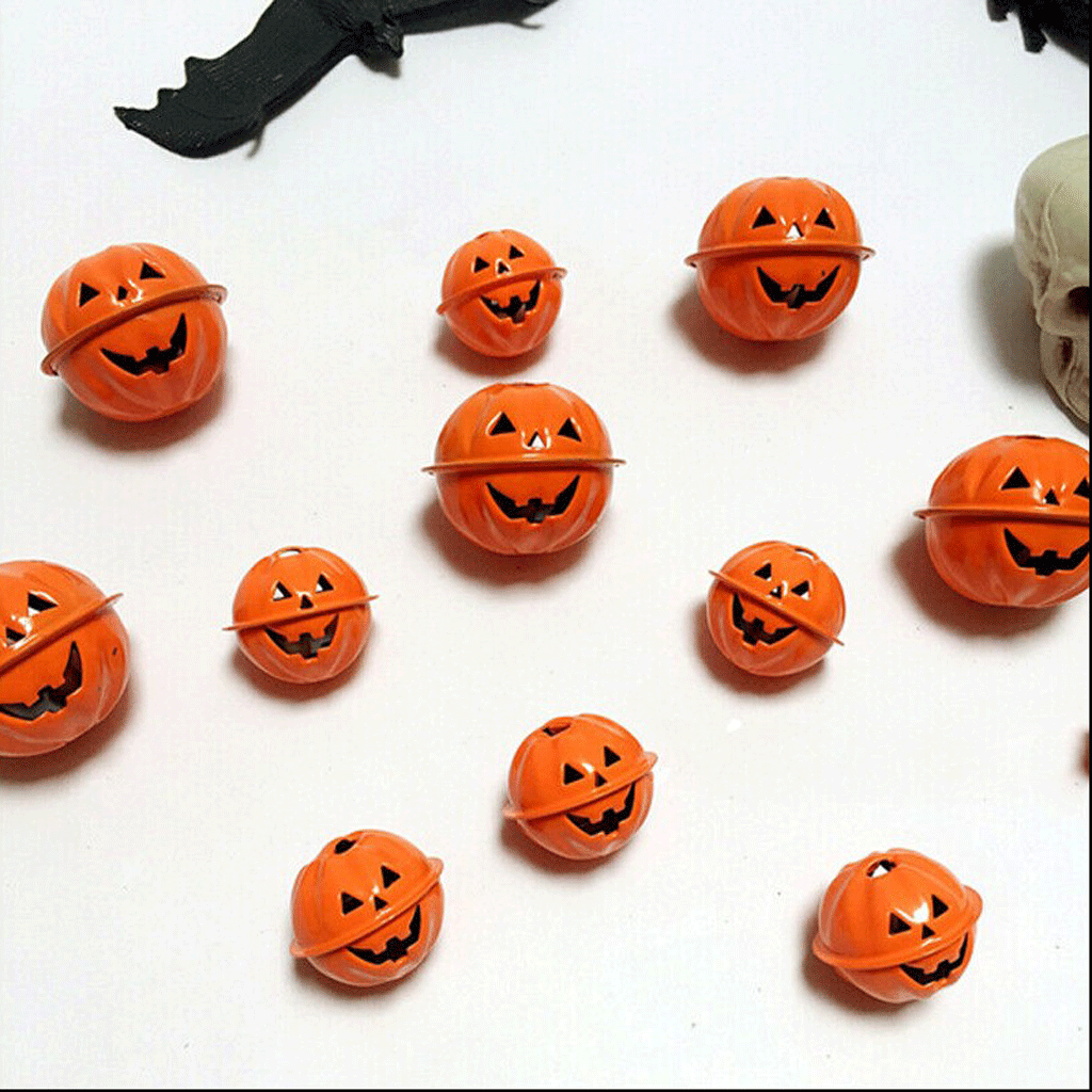 20 st blandade jingle jul halloween pumpa bell pärla charm gör smycken
