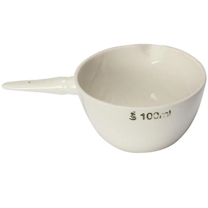 Porcelain evaporative dish, Ceramic evaporating dish, steamer WITH HANDLE 30/50/75/100-300ml
