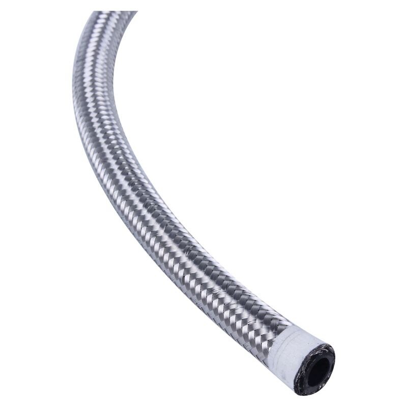 AN6 Stainless Steel Braided Fuel Oil Line Hose 1m 39in