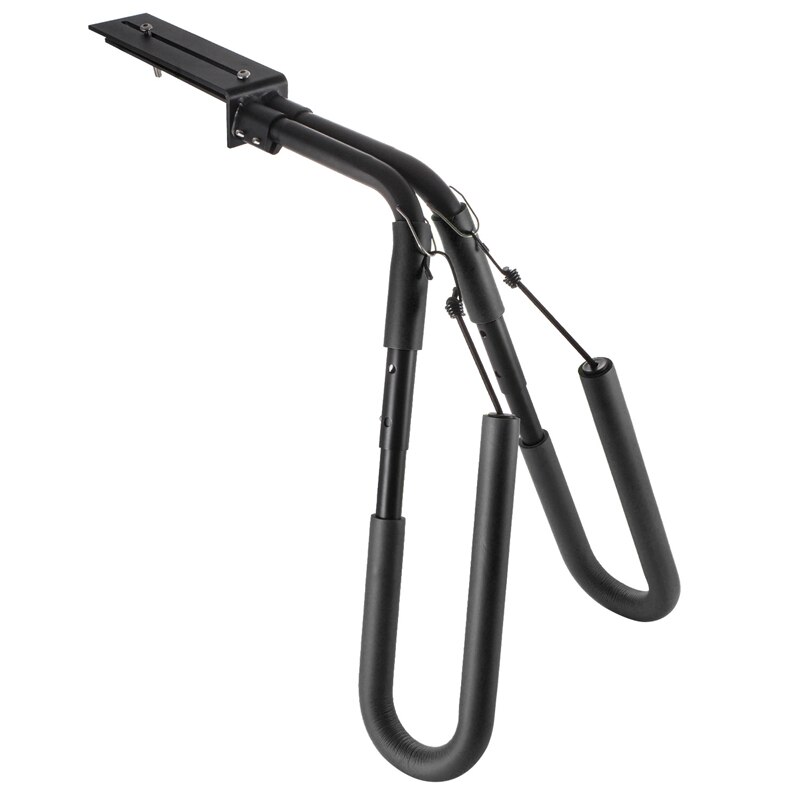 Support planche de surf pour utilisation sur moto, accessoire idéal pour transporter un surf, laissant le siège arrière disponible, installation facile et rapide,: Black