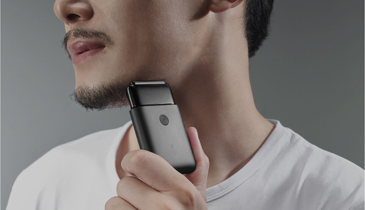 Xiaomi mijia barbeador elétrico recarregável, 2 lâminas, usb, mini, molhado, aparador de barba e barba, novo, 2019