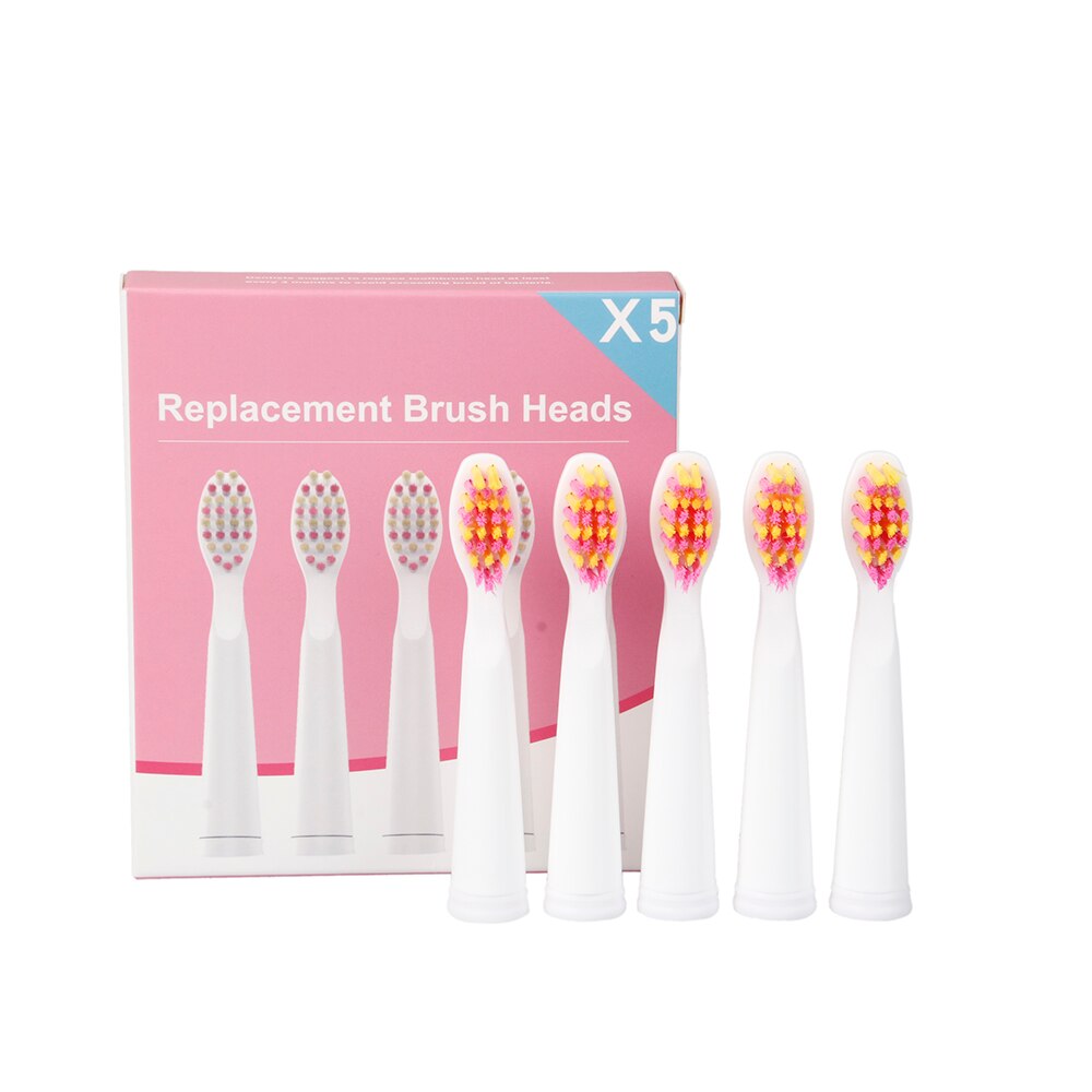 5 unids/set Seago cabeza de cepillo de dientes para niños SG610 908 917 910 507 515 949 958 reemplazo de cepillo de dientes eléctrico cabeza de cepillo de dientes