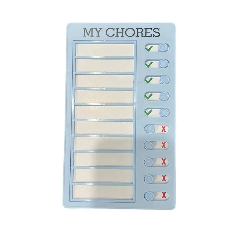 Schedule Organization Note Card Punch Card Device for Notes Daily Task Planning Portable Memo Checklist Elderly Child Note Board: army green