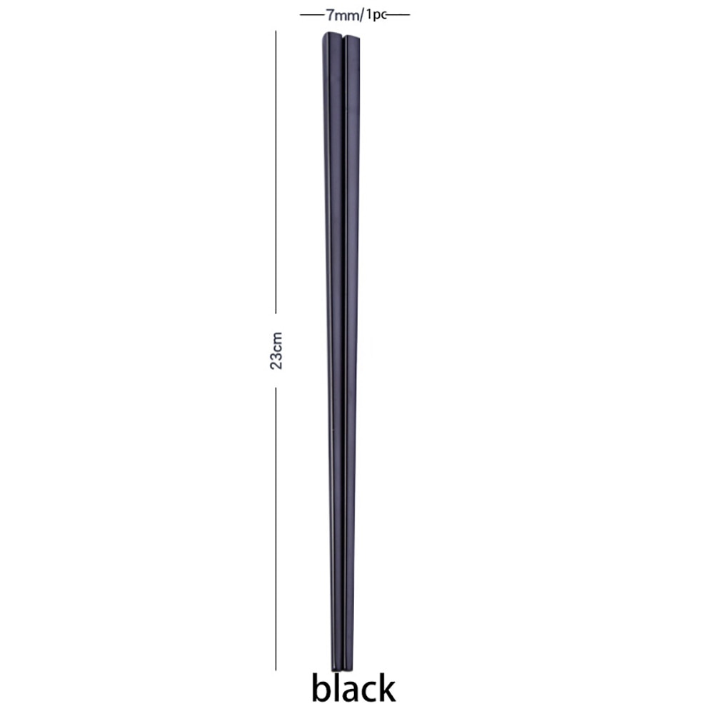 1Pair Stainless Steel Tableware Colorful Length 23cm Chopsticks