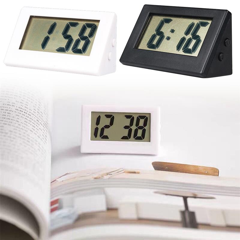 Mini reloj Digital pequeño para escritorio de coche, medidores, Mini pantalla LCD Digital, reloj electrónico de viaje para el hogar y la Oficina, relojes de escritorio