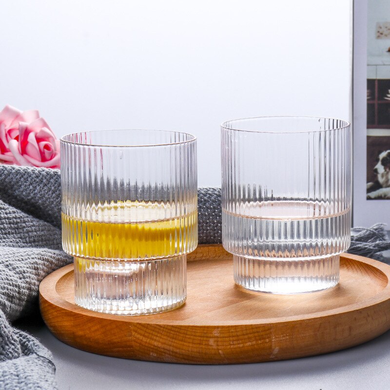 Set of 2-classical home morning water glass office water juice glass cup GLA-1520