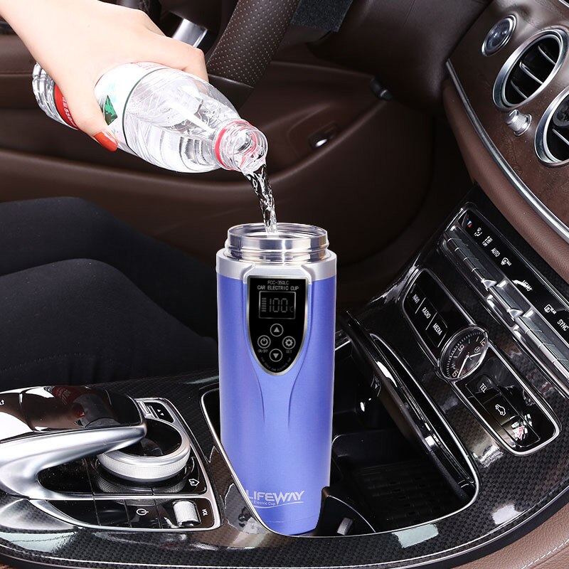 350ML 12V Car Kettle Auto car Heating Cup Adjustable Temperature Boiling Mug Portable stainless steel mini travel kettle
