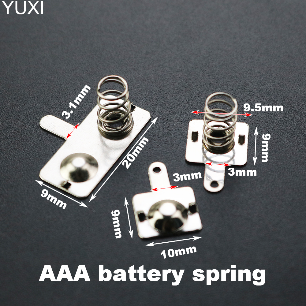 YUXI 1einstellen AAA Fernbedienung Batterie Kontakt Frühling Terminal positiv Und Negativ Doppel Platte, 9*20mm 9*9,5mm 9*10mm