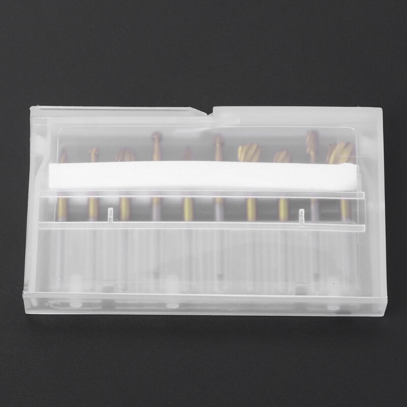 10pcs Rotary File Engraving Cutter Wood Tool Electric Grinding Polishing Head K9FA