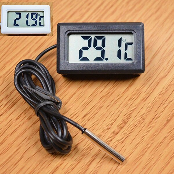 LCD Digital Thermometer Probe Fridge Freezer Thermometer Thermograph for Refrigerator -50~ 110 Degree