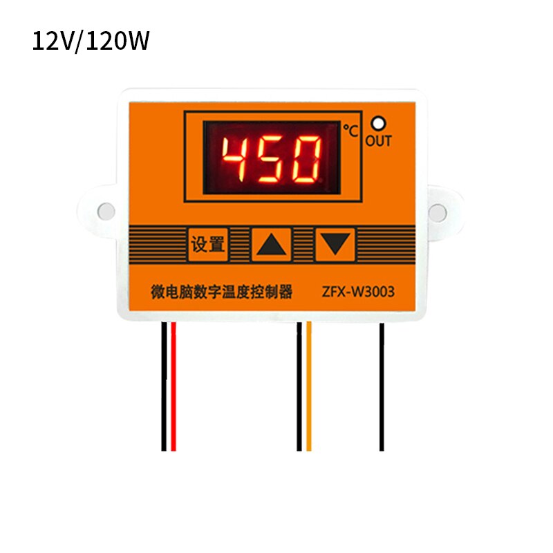 Temperature Controller Thermostat Humidistat with Sensor Temperature and humidity controller Digital Humidity Controller: 12V120W