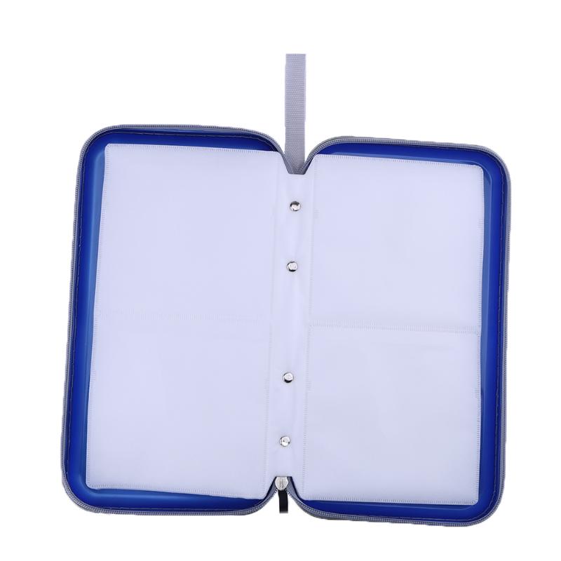 Portable 80pcs Capacity CD DVD VCD Disc Wallet Storage Organizer Case Holder Album Box Carry Pouch Bags