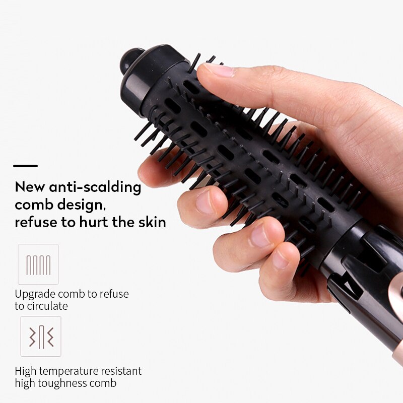Multifunctional air comb 4 in 1 anion dry & wet electric hair dryer comb Hair Straightener Hair Curler for women & men