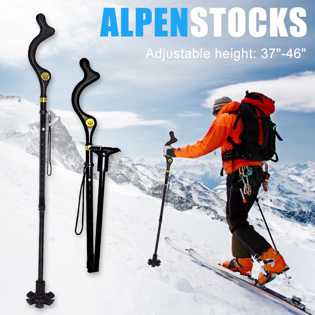 Walking Cane Sticks Portable Lightweight Adjustable Self-Standing Hand Walking Stick Folding Cane For Men Women Hiking Camping