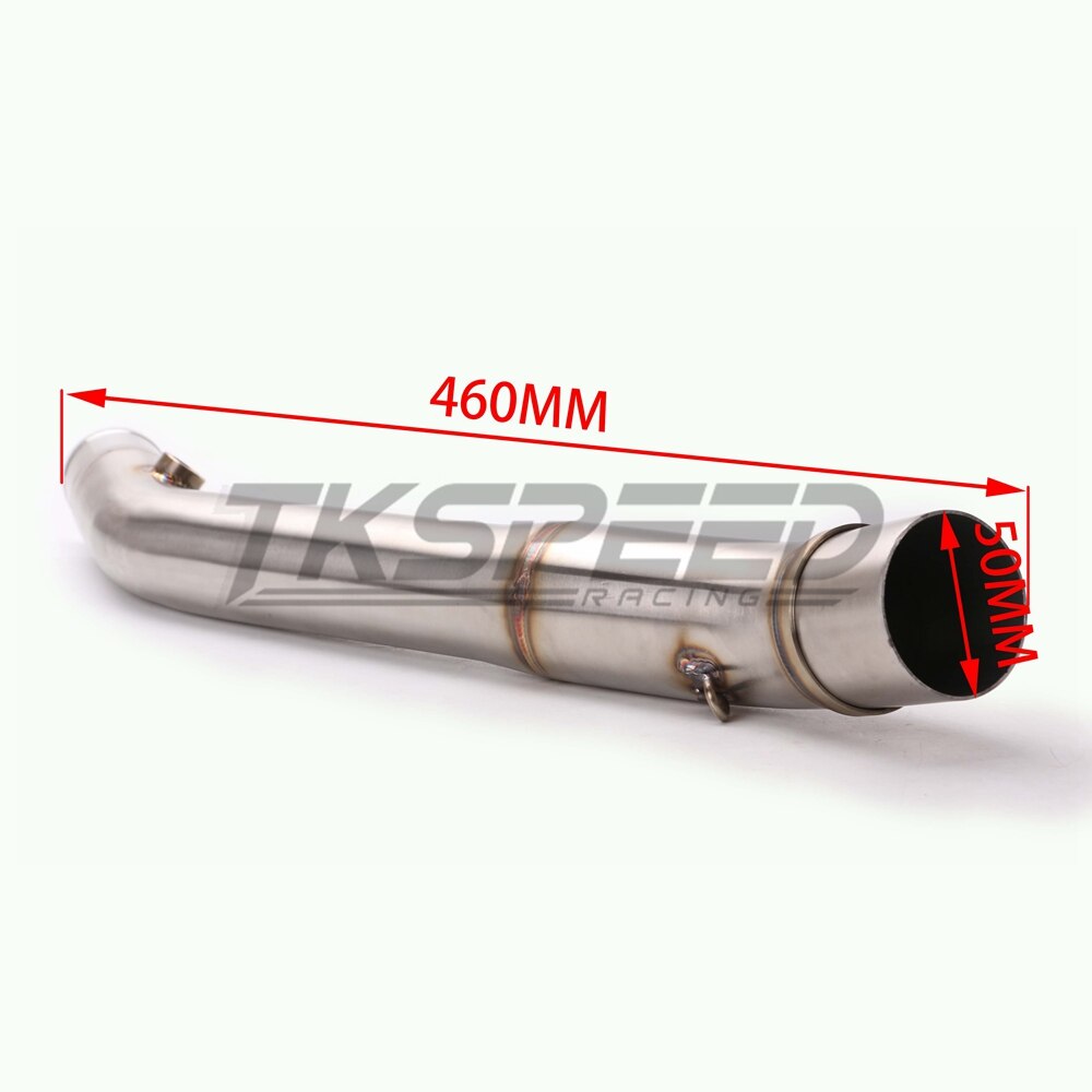 Motorcycle Accessories Full Exhaust System Pipe Middle Pipe Slip On For YAMAHA R25 R3 Without Exhaust