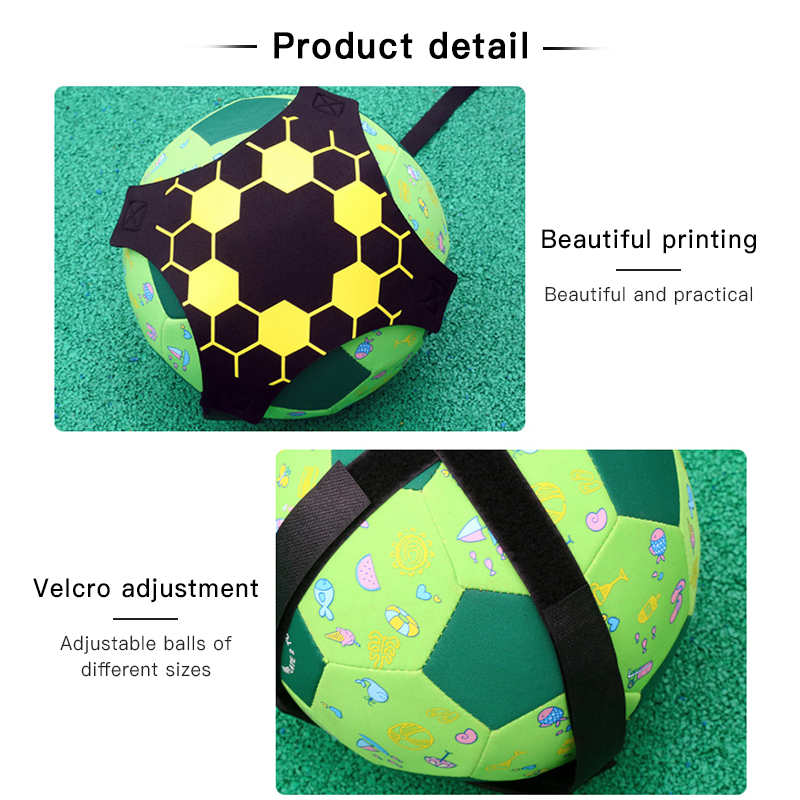 Soccer Ball Juggle Bag Children Auxiliary Circling Belt Kick Solo Soccer Trainer Football Kick Kids Football Training Equipment