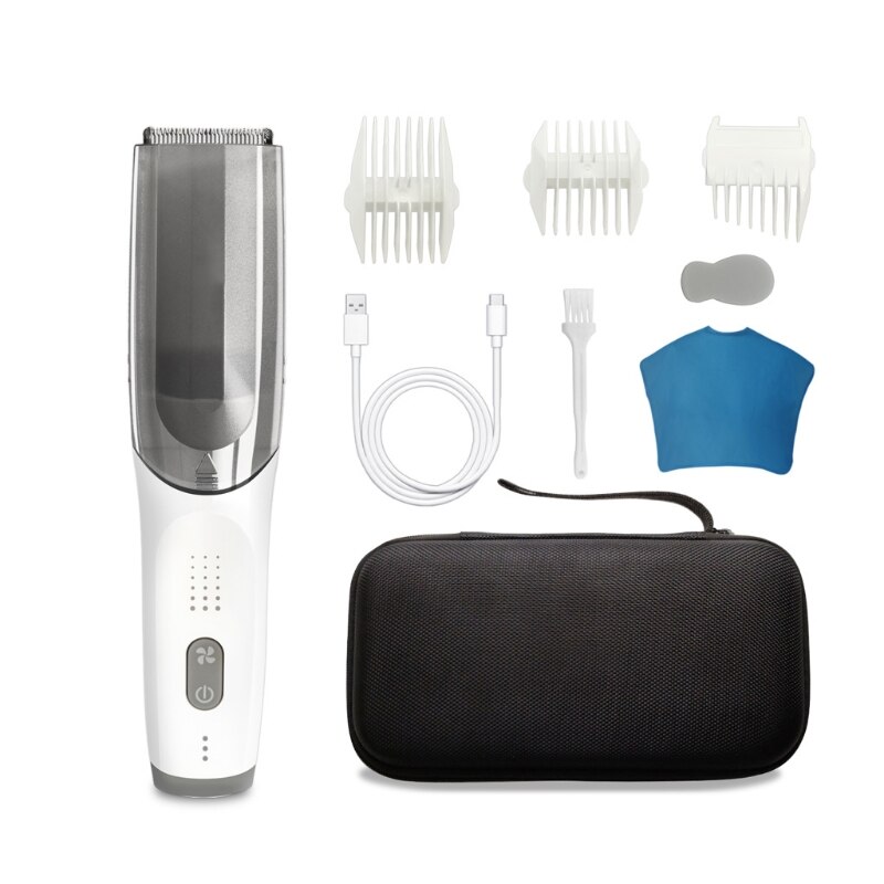 Profissional elétrica aparador de cabelo aparador barba barbeiro grooming kit usb recarregável sem fio máquina corte dxad