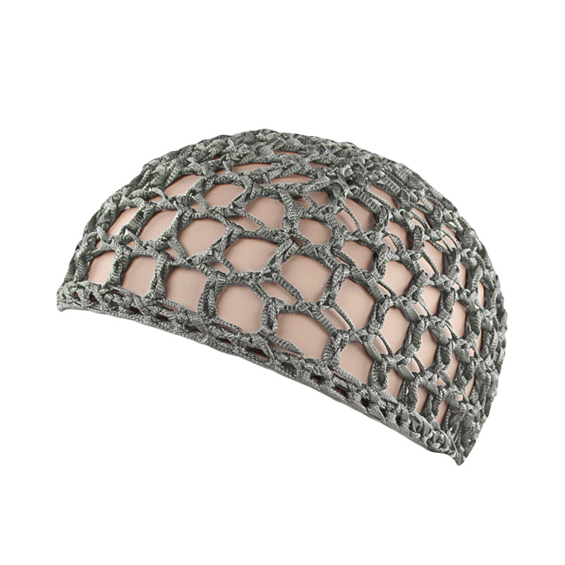vrouwen Mesh Haarnet Zwarte Pruik Caps handgemaakte Gehaakte Cap Verstelbare Riem Haarnet voor Slapen Tulband Hoed Chemo hoeden: Rood