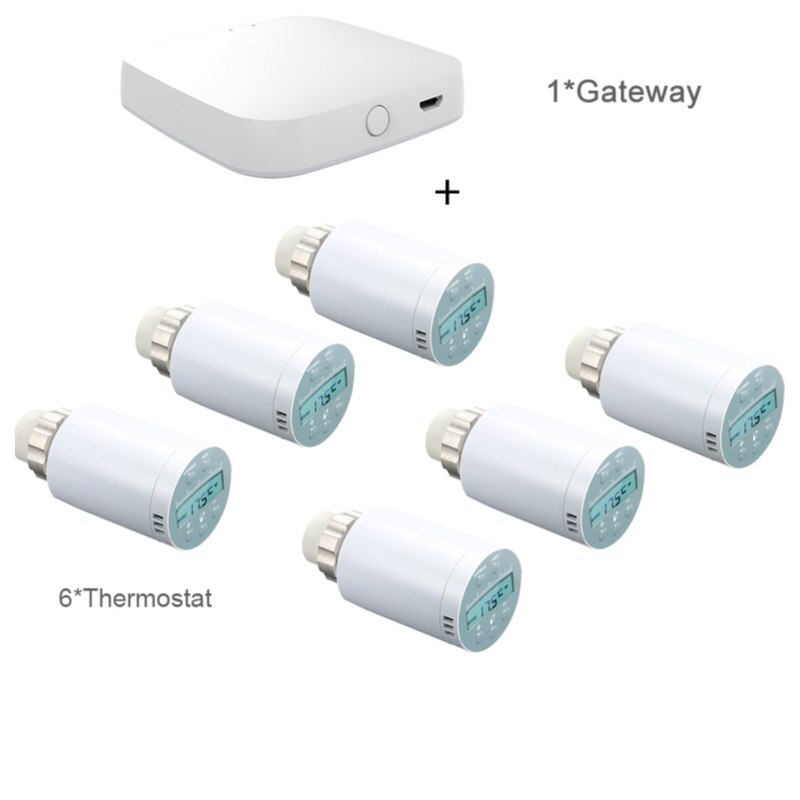 SEA801-ZIGBEE Wifi Thermostat Controller Heating Accurate TRV Thermostatic Smart Radiator Valve Programmable Remote Controller