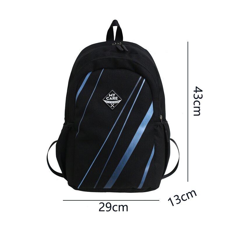 Jungen Rucksack Schule Taschen Teenager Mädchen Frauen Bookbag Nylon Schwarz Männer Schul groß Kapazität Schüler Hochschule Bagpack lässig