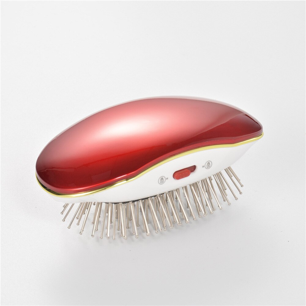 Peine masajeador para el cabello con vibración de iones negativos para niños y niñas, peine masajeador para el cabello cómodo y antiestático para viajes y niños, peines: red
