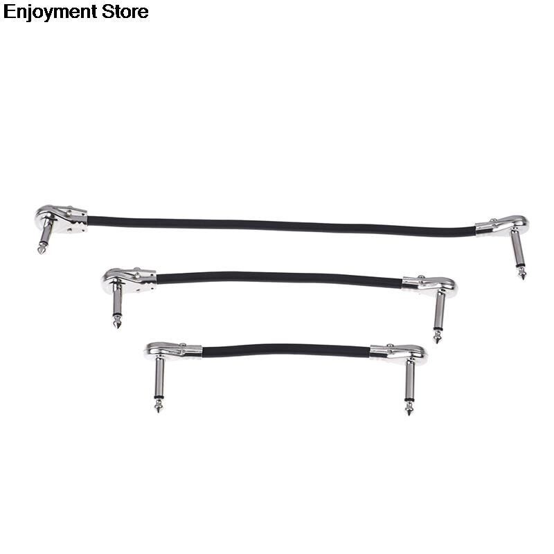 1PC 15/20/30cm Guitar Cables Guitar Effect Patch Cable Instrument Wire Right Angle Pedal