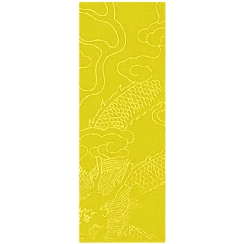 Fournitures religieuses papier talisman double face jaune motif dragon, outils d&#39;écriture Taoist talisman, papier de riz, papier de table
