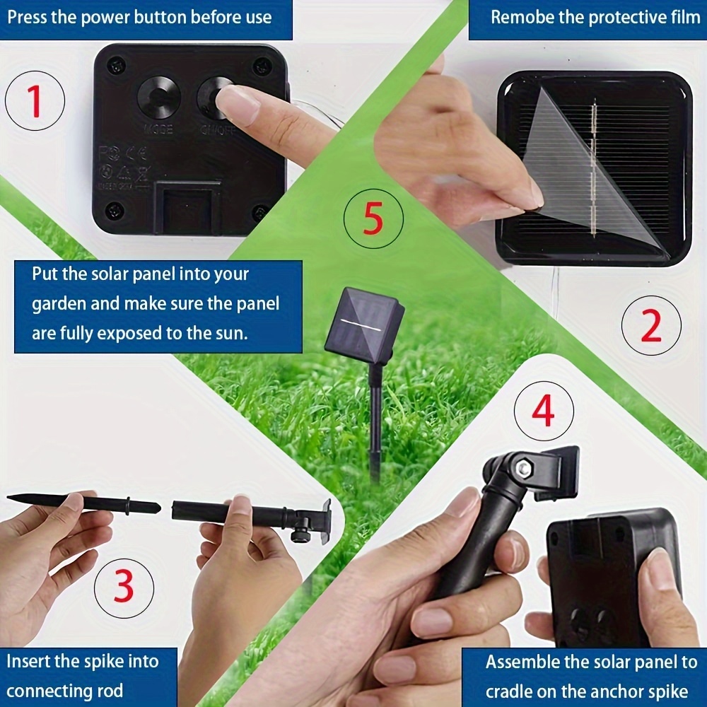 30M 300LED Solar String Lights Outdoor RGB Garden Fairy Lights Waterproof 8 modes Copper wire Flicker light Wedding Decorations