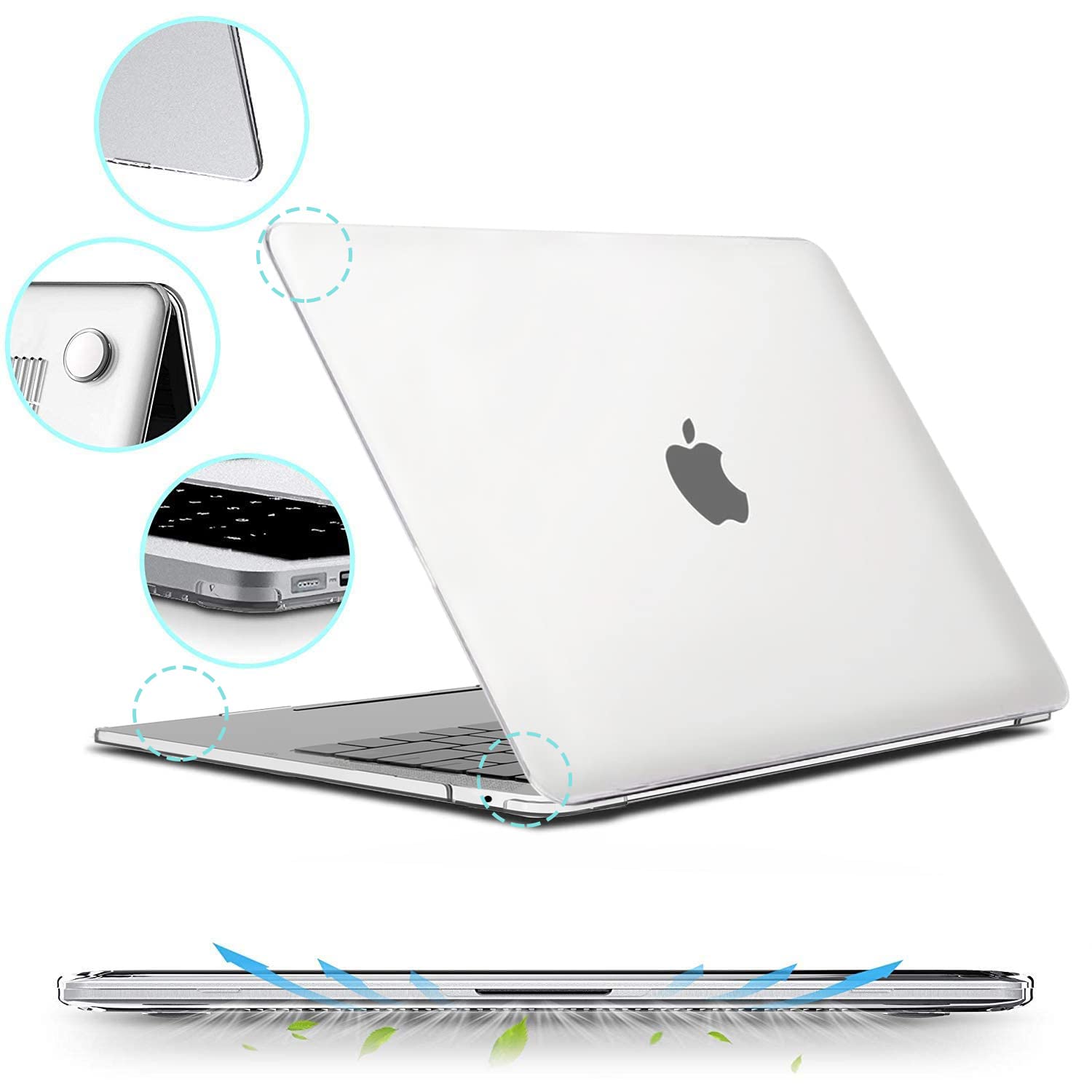Etui na laptopa Apple Macbook 13 13,6 cala do M1 Chip Pro 13 A2338 Air 13 A2337 A2179 2022 M2 Air 13,6 Crystal Protective Cover