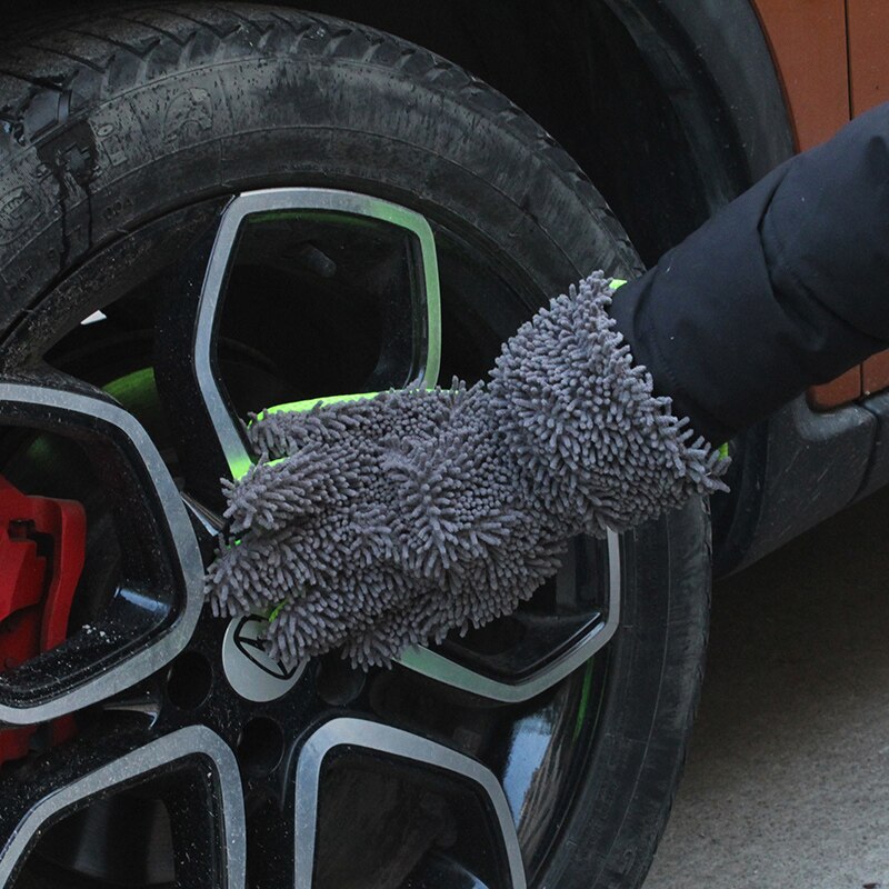 Herramientas de limpieza para lavado de coches, guantes de lavado de coches suaves de cinco dedos, cepillos de limpieza, toallas para coches y motocicletas, herramientas de estilo de coche