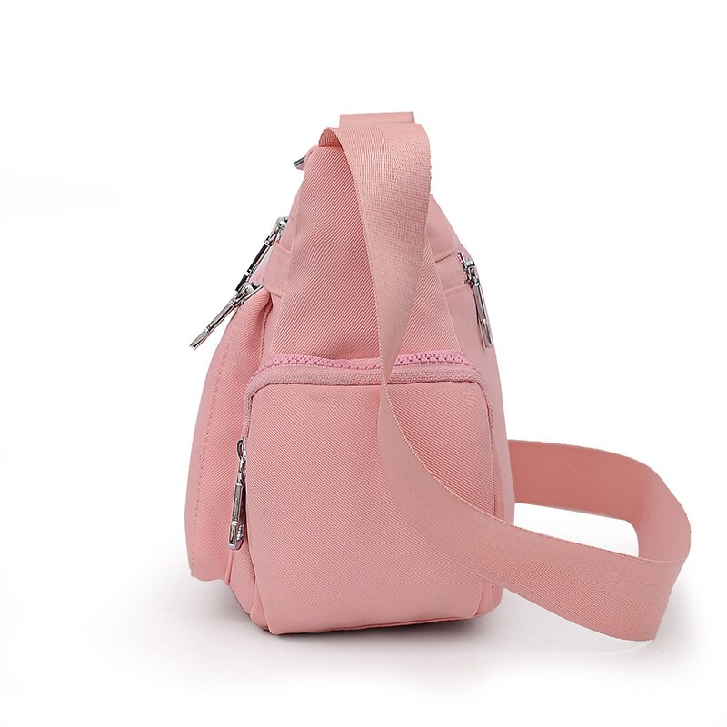 Dames nylon messenger bag student mobiele telefoon handtas eenvoudige kleine crossbody tassen casual dames tote flap schoudertas