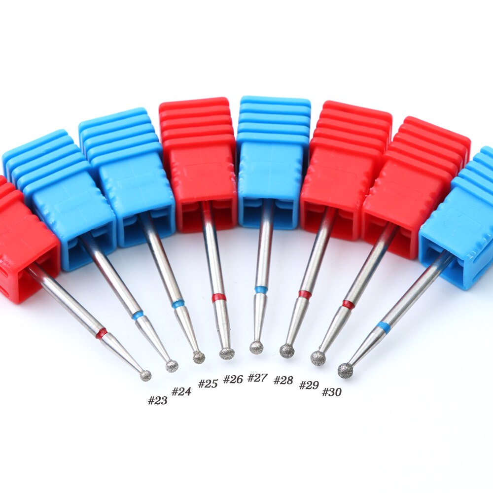 1pcs Nagel Boren Diamant Bal Hoofd Cuticle Cutter voor Manicure Nail Care Pro Elektrische Rotary Burr Molen Machine gereedschap BE23-30