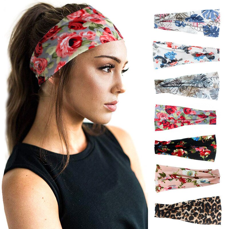 Yoga Zweet Hoofdband Vrouwen Sport Stretch Elastische Print Luipaard Print Dames Haar Accessoires Sport Hoofdtooi Повязка На Голову