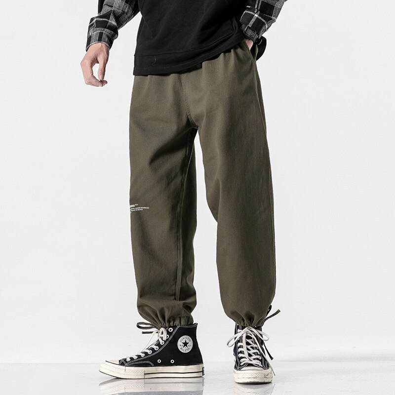 ANKLE-LENGTH Sweatpants Streetwear Spring Autumn Hip Hop Harem Pants Men's Casual Korean Oversize Joggers Trouers: 34 W INCH USA SIZE / HK20116 1