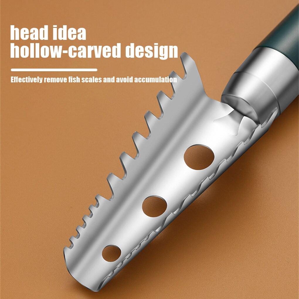 Manual Fish Scaler Scale Remover Seafood Bone Scraper Reusable Kitchen Descaler Home Restaurant Scraping Tools