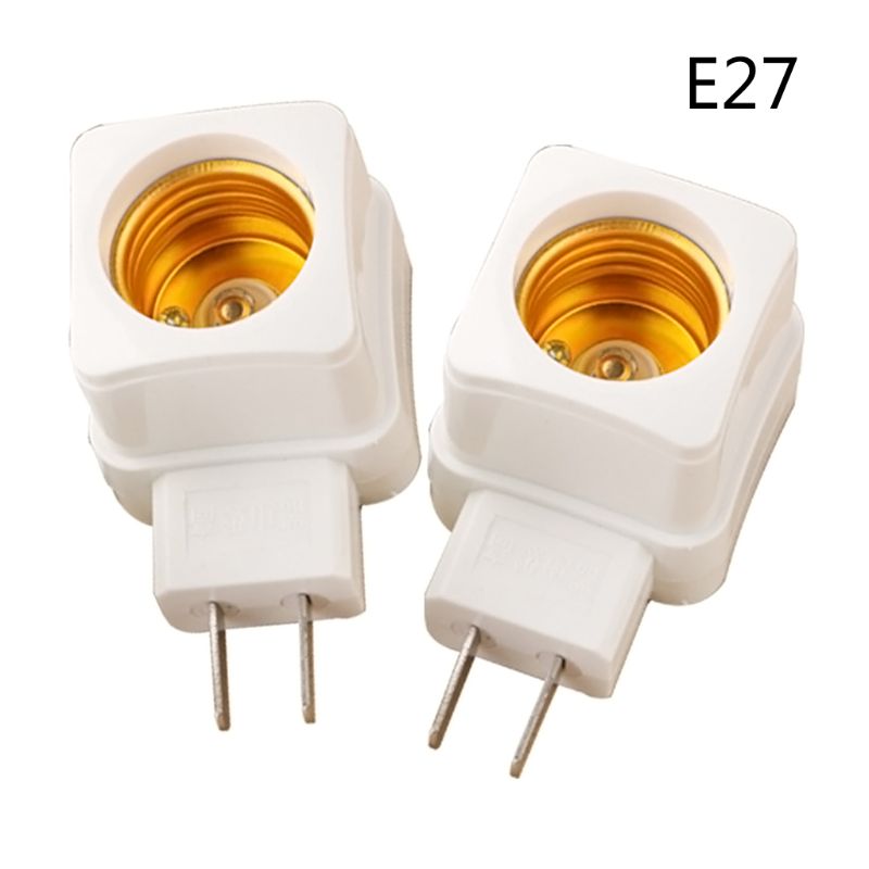 1 PC Rotary E27 Plug-in Schroef Led Lamp Houder Lamp Base Socket Plug Adapter Converter Met OP /UIT Knop