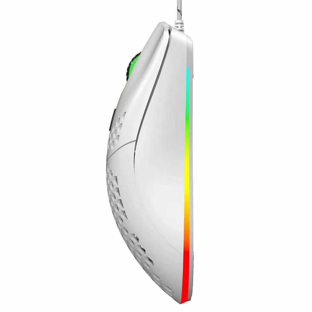 Hxsj  j900 usb langallinen pelihiiri rgb gamer hiirillä 6400 dpi kuusi tasoa säädettävissä dpi hunajakenno hiiri kannettaville kannettava tietokone hiiret