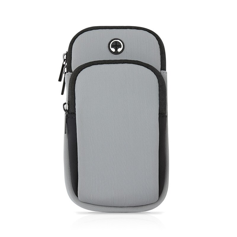 Funda impermeable Universal para correr, brazalete deportivo para el brazo del teléfono móvil, soporte para teléfono inteligente Iphone: Grey