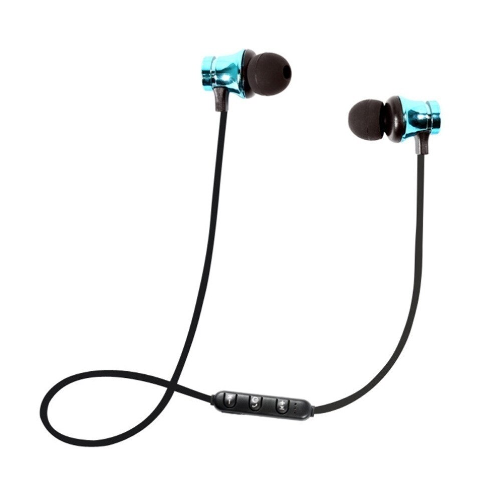 Bluetooth Headphones with MIC XT-11 Wireless Bluetooth Earphone Sport Sweatproof Bass Music Headset for Mobile Phones: Blue