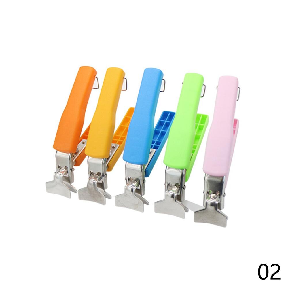 Opvouwbare Hete Kom Clip Pot Rvs Schotel Houder Stoomboot Tong Siliconen Oven Mitt Keuken Gereedschap Anti Proximity handschoenen: Colorful Random