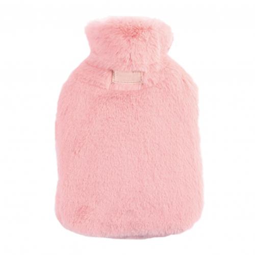 Borsa per scaldamani per bottiglia di acqua calda per bambini caldi in tinta unita da 800ml: Colore rosa