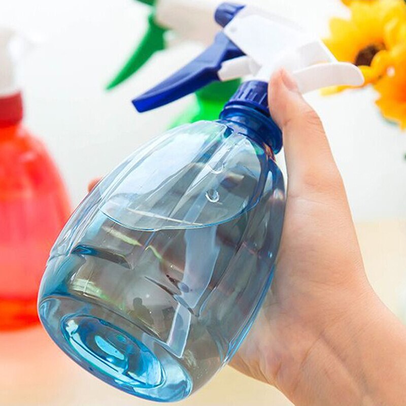 500ml genomskinlig plast tom sprayflaska handtryck spray vattenkokare