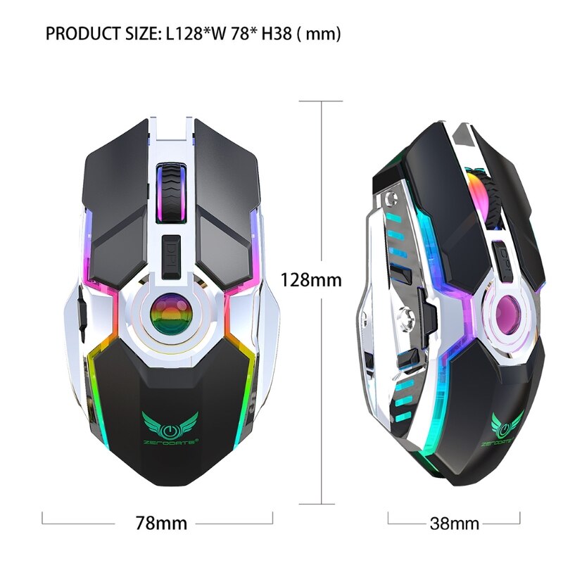 Gaming Mouse Wireless Computer Parts Electronic Sports Game Mice Ergonmic Suitable for Students Friends Playing Games