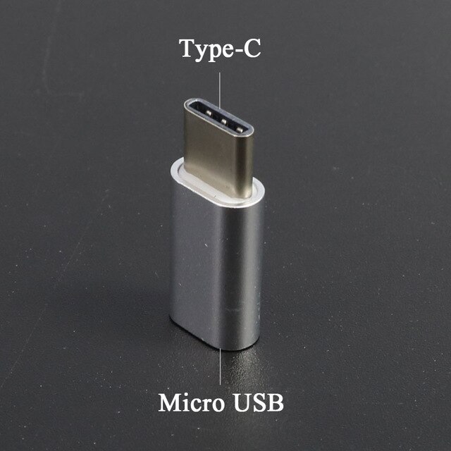 Sølv data ladekabel konverter adapter til ios/android micro usb type-c til usb 3.0 usb-c adapter: Rød