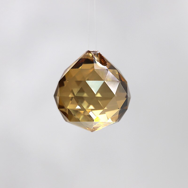 6 sztuk 30mm przezroczyste koralik z kryształkami błyszczące piłka DIY kurtyna koralikowa wisiorek festiwal uroczystości dekoracja na choinkę