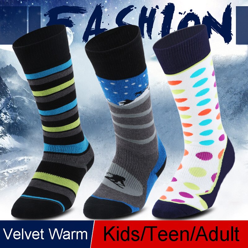 Winter Thermische Sport Mountain Snowboard Skiën Sokken Wandelen Mannen Vrouwen Knie Voetbal Compressie Kousen ijshockey kids
