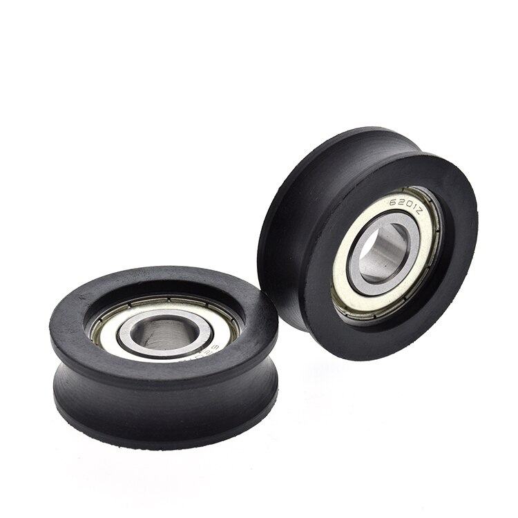 6201zz U grooved wheel for 16mm track guide wheel rail runner wear-resistant for elevator wire guide wheel 12*43mm