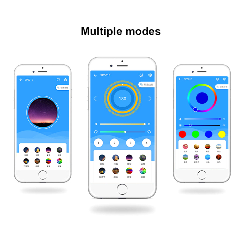 SP501E Alexa Google Home Smart Home Pixel LED WiFi SPI Controller Voice Control for WS 2811 2812 2815 SK6812 Pixel Strip DC5-24V